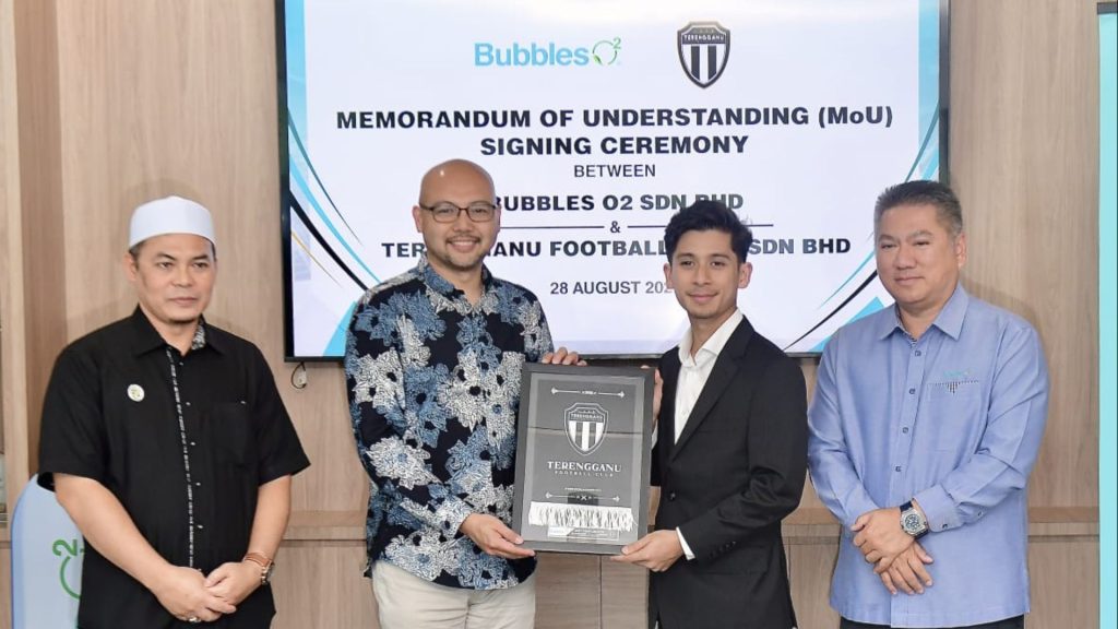Bubbles O2 Jadi Rakan Strategik Terengganu, Bawa Nafas Baharu Dalam & Luar Padang