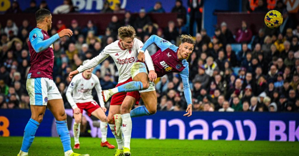 EPL: Man United Leburkan Tentangan Sengit Aston Villa