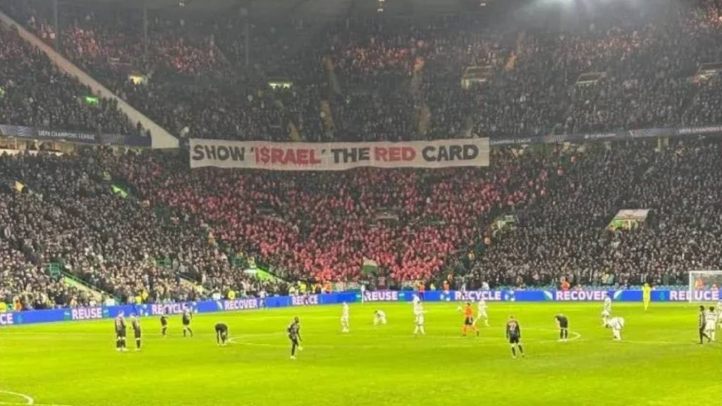 Penyokong Celtic Kibar Bendera Palestin, Gesa UEFA Gantung Israel