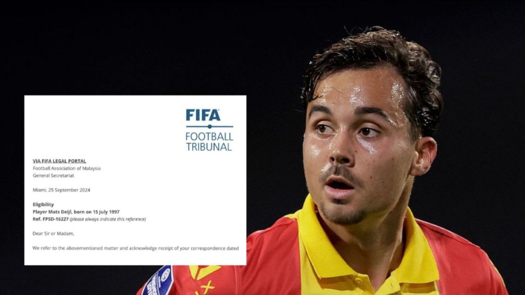 Mats Deijl Tak Sesuai Syarat FIFA Untuk Perkuat Malaysia