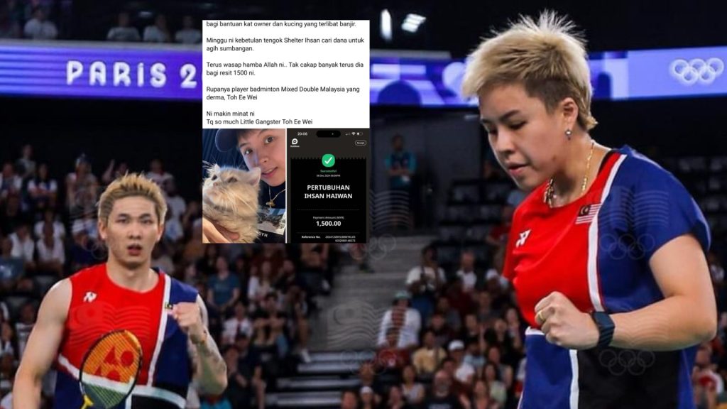 Tular Kisah Pemain Malaysia, Toh Ee Wei Bantu Kucing Mangsa Banjir