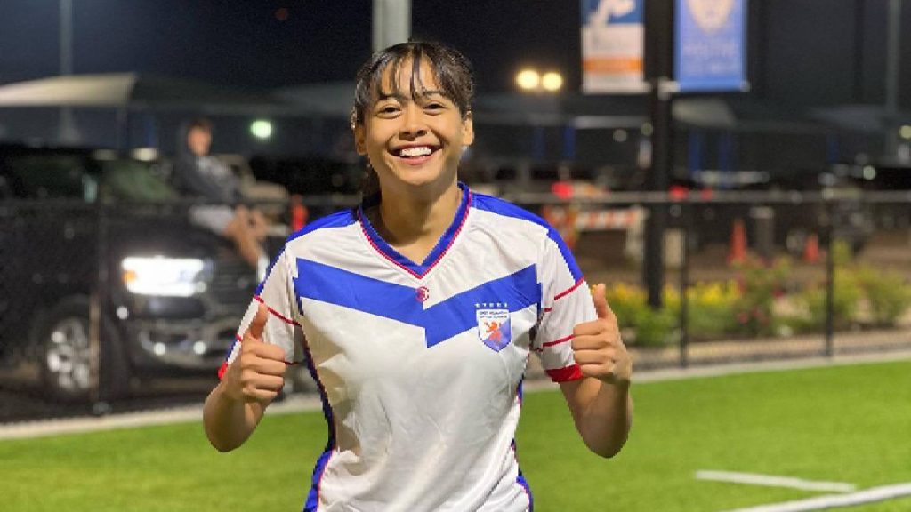 Intan Serah Jaring Gol Pertama Di Amerika Syarikat