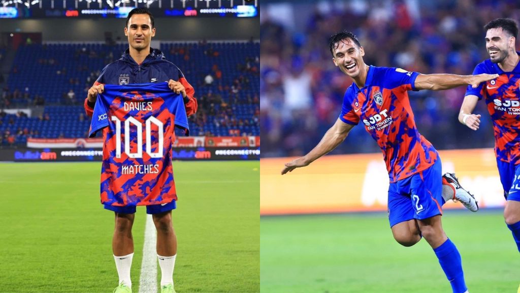 Matthew Davies Lengkapkan Penampilan Ke-100 Buat JDT