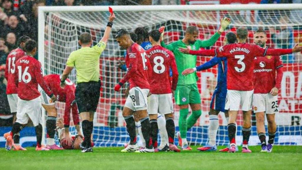 EPL: Drama Dua Kad Merah Hiasi Kejayaan Manchester United Atasi Chelsea