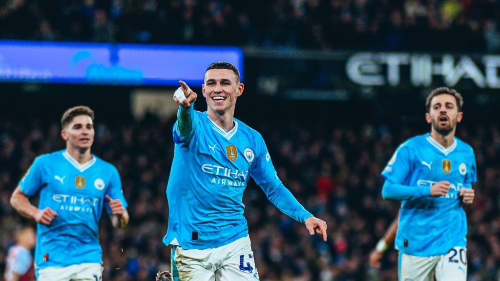 EPL: Manchester City Gah Baham Aston Villa