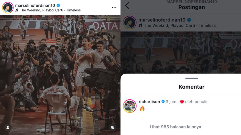 Richarlison Bikin Heboh, Komen Di Instagram Marselino Ferdinan