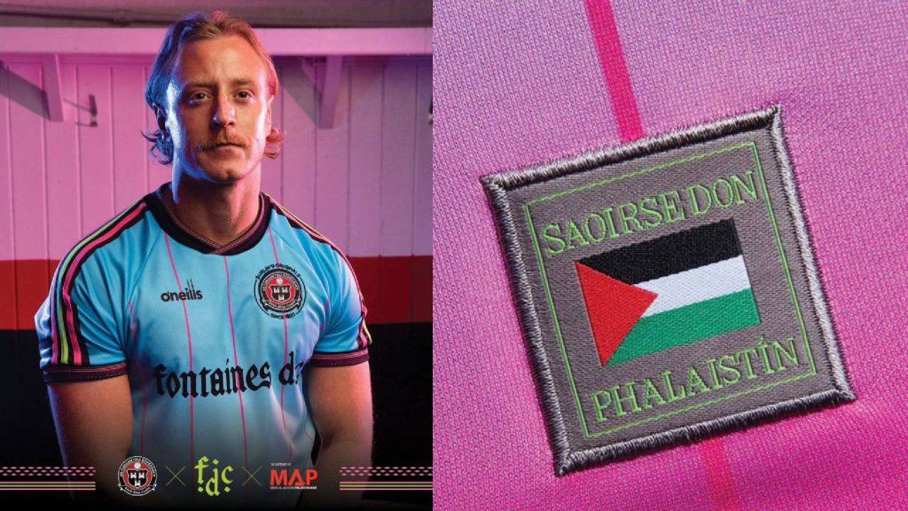 Kolaborasi Bohemian & Fontaines DC Hasilkan Jersi Menawan Demi Palestin