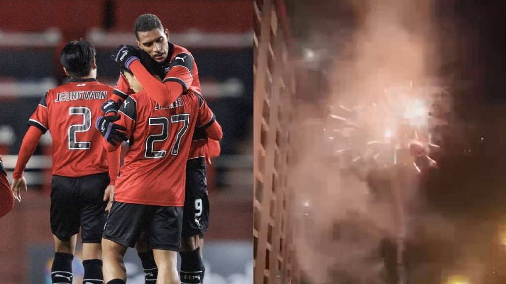 Hotel Penginapan Kem Pohang Steelers Diganggu Bunga Api & Mercun