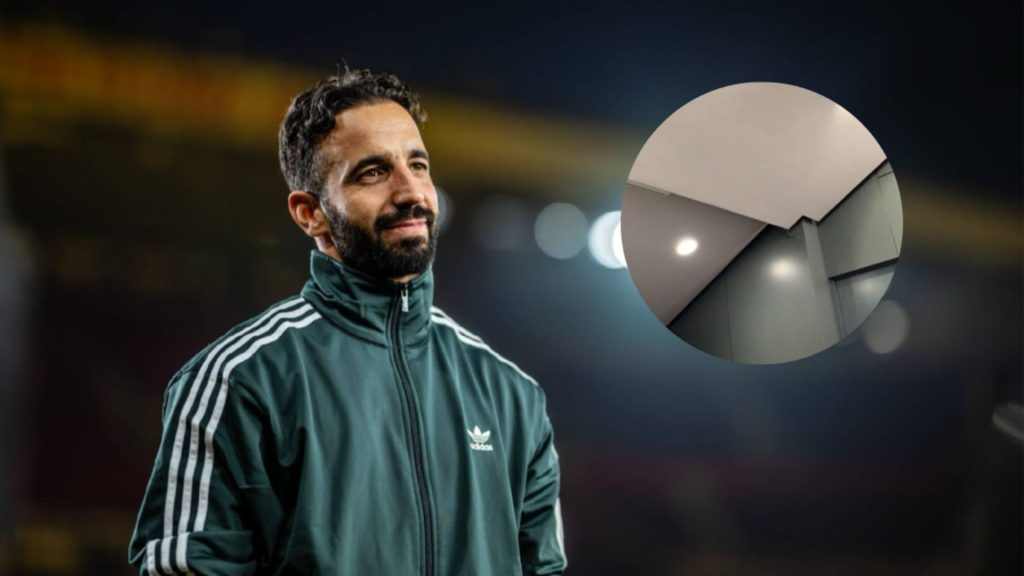 Sidang Media Ruben Amorim Terganggu Akibat Siling Old Trafford Bocor