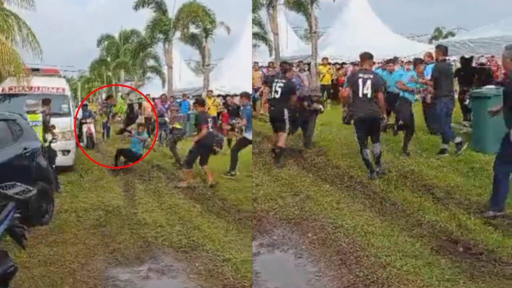 Cubaan Serang Pengadil Gagal, Diri Sendiri Terhempas Ke Tanah