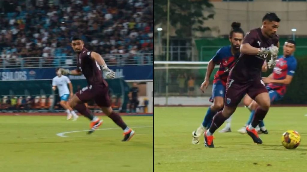 Tindakan Berani Penjaga Gol Lion City ‘Serang’ JDT Curi Tumpuan